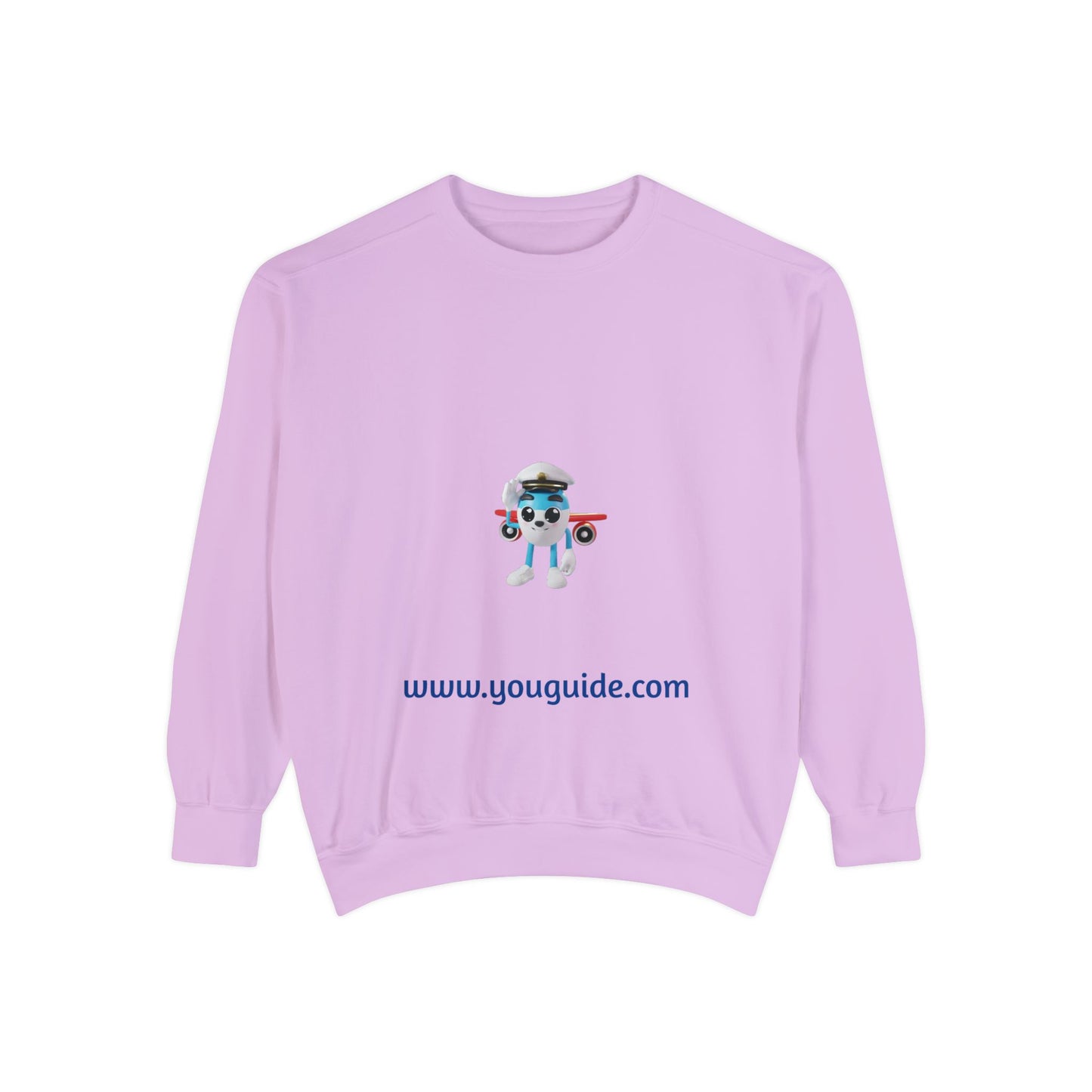 Unisex Garment-Dyed Sweatshirt by YouGuide Designs – Ultimate Casual Style