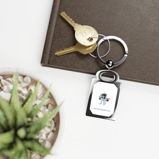 Customized Rectangle Photo Keyring - YouGuide Designs Special