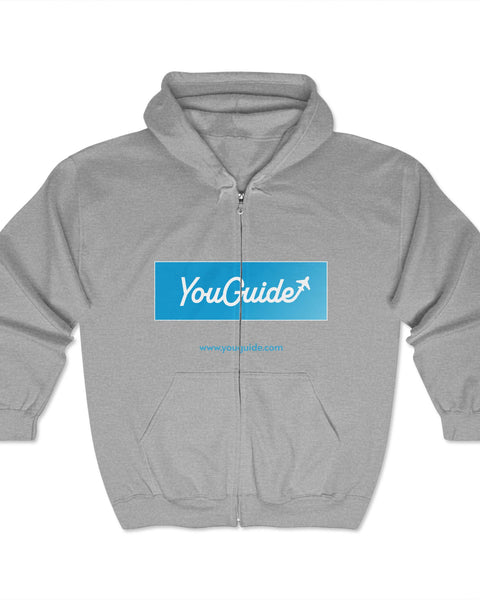 YouGuide Designs Unisex Heavy Blend™ Hoodie – Cozy Full Zip Sweatshirt for Everyone