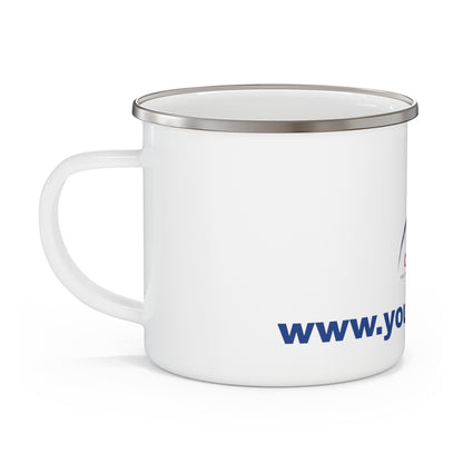 Classic Enamel Camping Mug by YouGuide Designs - Sturdy and Stylish for Any Adventure