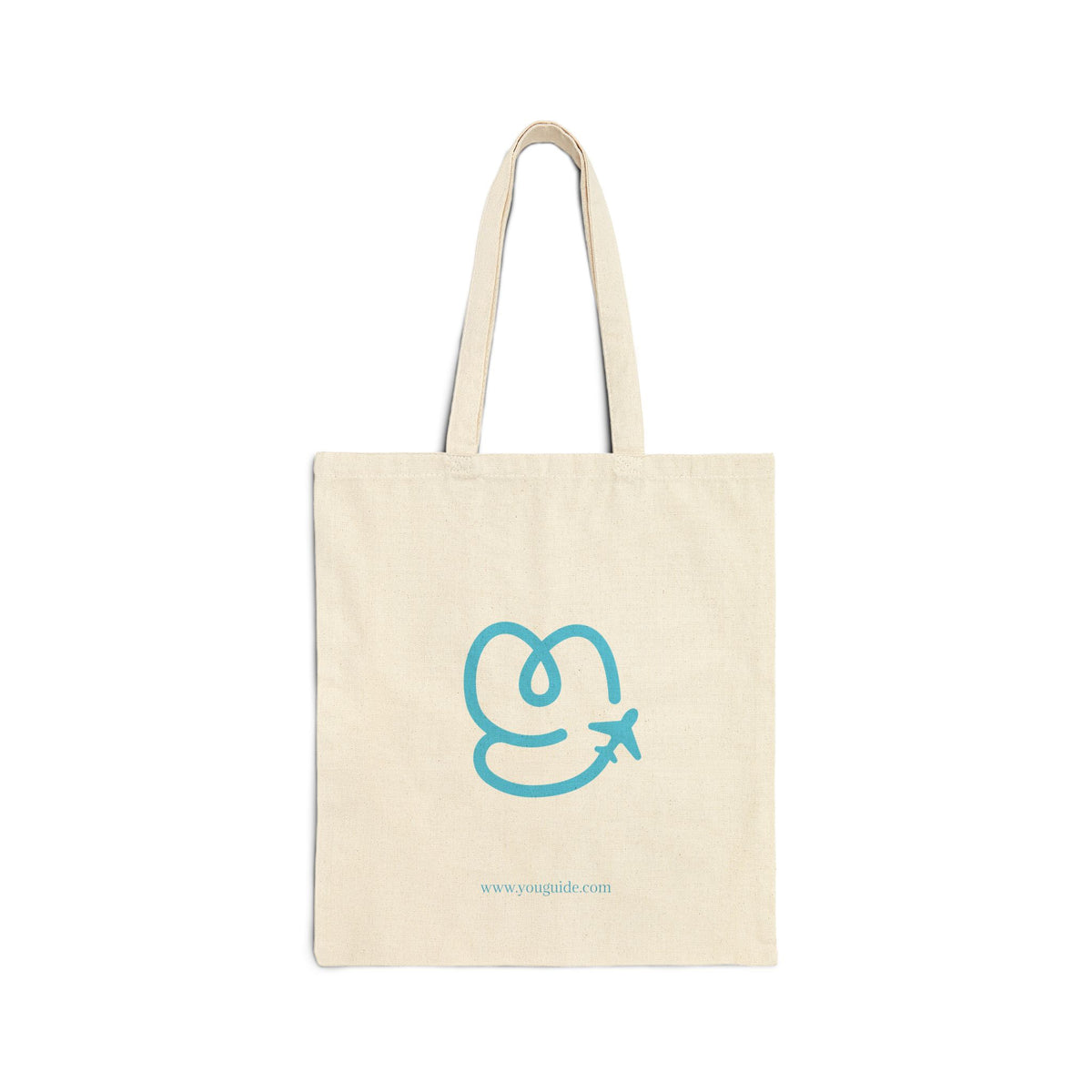 YouGuide Designs Organic Cotton Canvas Tote Bag - Ideal for Eco-Conscious Shoppers