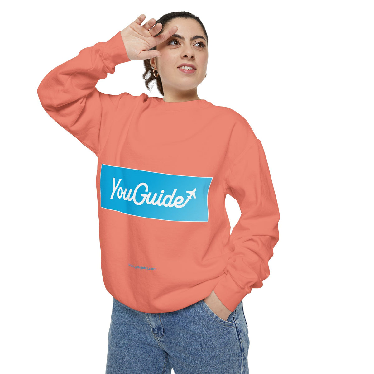 Unisex Garment-Dyed Sweatshirt by YouGuide Designs – Ultimate Casual Style