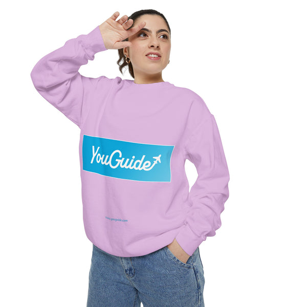 Unisex Garment-Dyed Sweatshirt by YouGuide Designs – Ultimate Casual Style