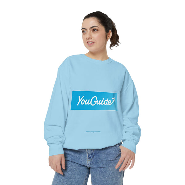 Unisex Garment-Dyed Sweatshirt by YouGuide Designs – Ultimate Casual Style