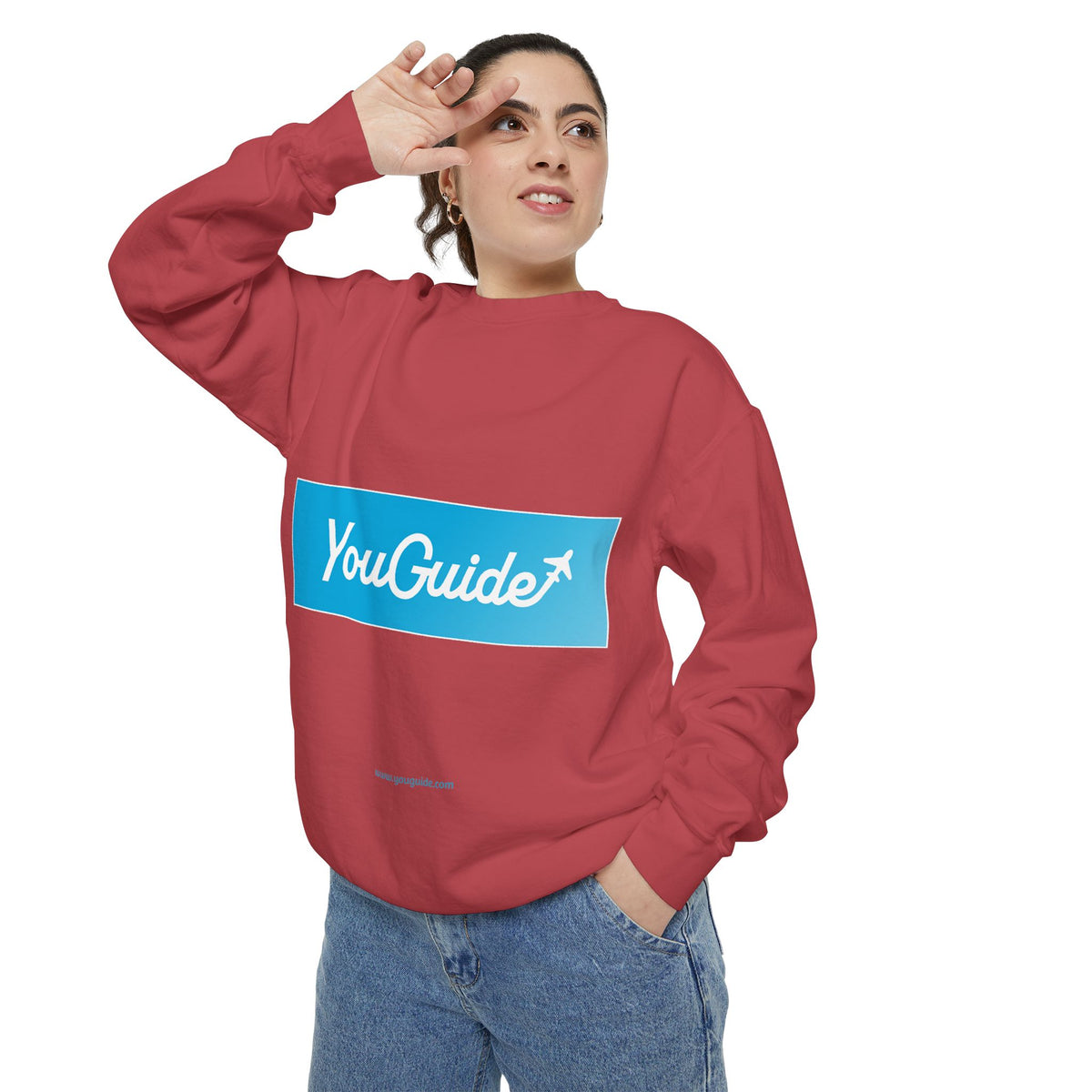 Unisex Garment-Dyed Sweatshirt by YouGuide Designs – Ultimate Casual Style