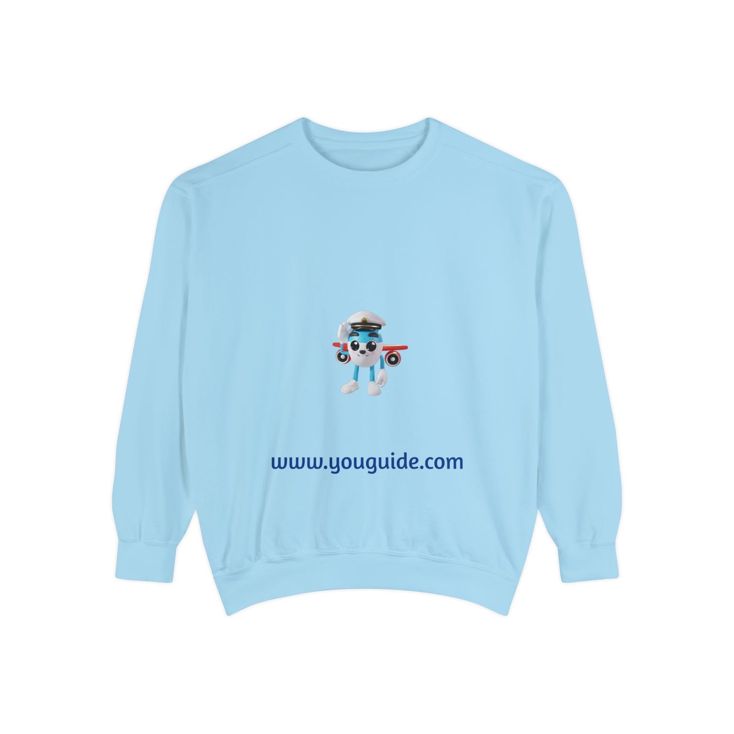 Unisex Garment-Dyed Sweatshirt by YouGuide Designs – Ultimate Casual Style