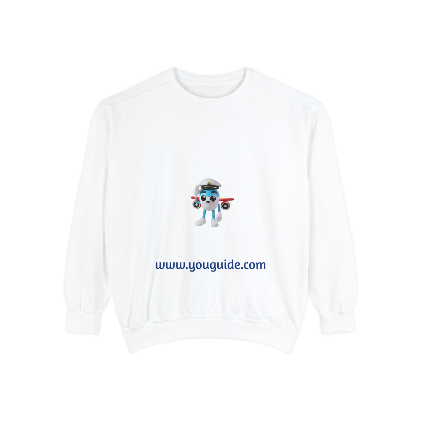 Unisex Garment-Dyed Sweatshirt by YouGuide Designs – Ultimate Casual Style