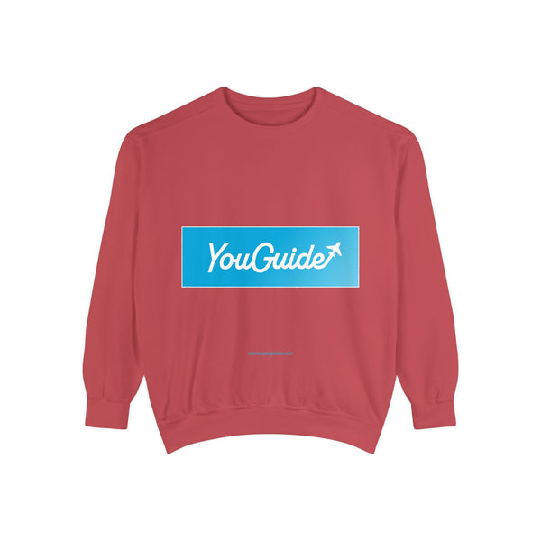 Unisex Garment-Dyed Sweatshirt by YouGuide Designs – Ultimate Casual Style