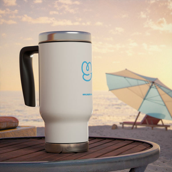 YouGuide Designs Premium 14oz Stainless Steel Travel Mug with Ergonomic Handle