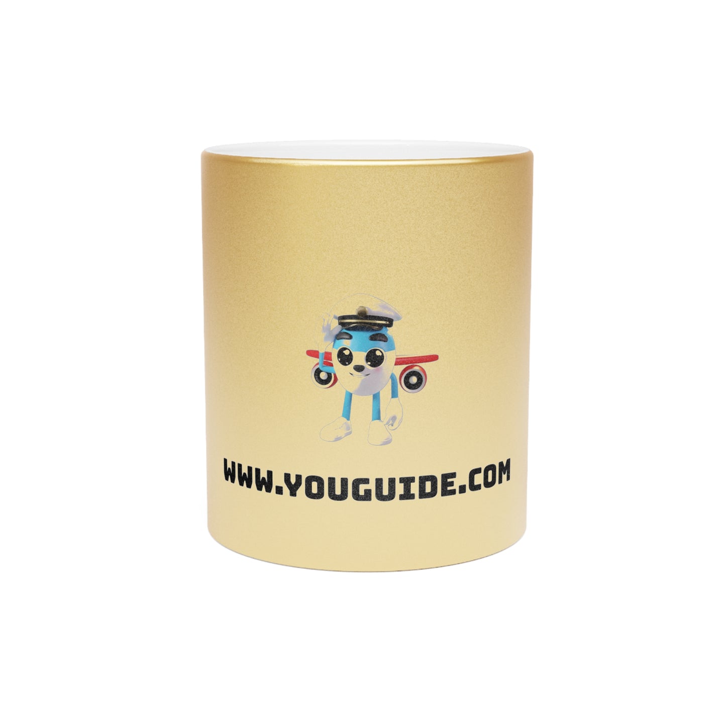 Luxury Metallic Mug - Silver & Gold Edition | YouGuide Designs