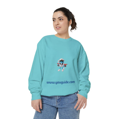 Unisex Garment-Dyed Sweatshirt by YouGuide Designs – Ultimate Casual Style