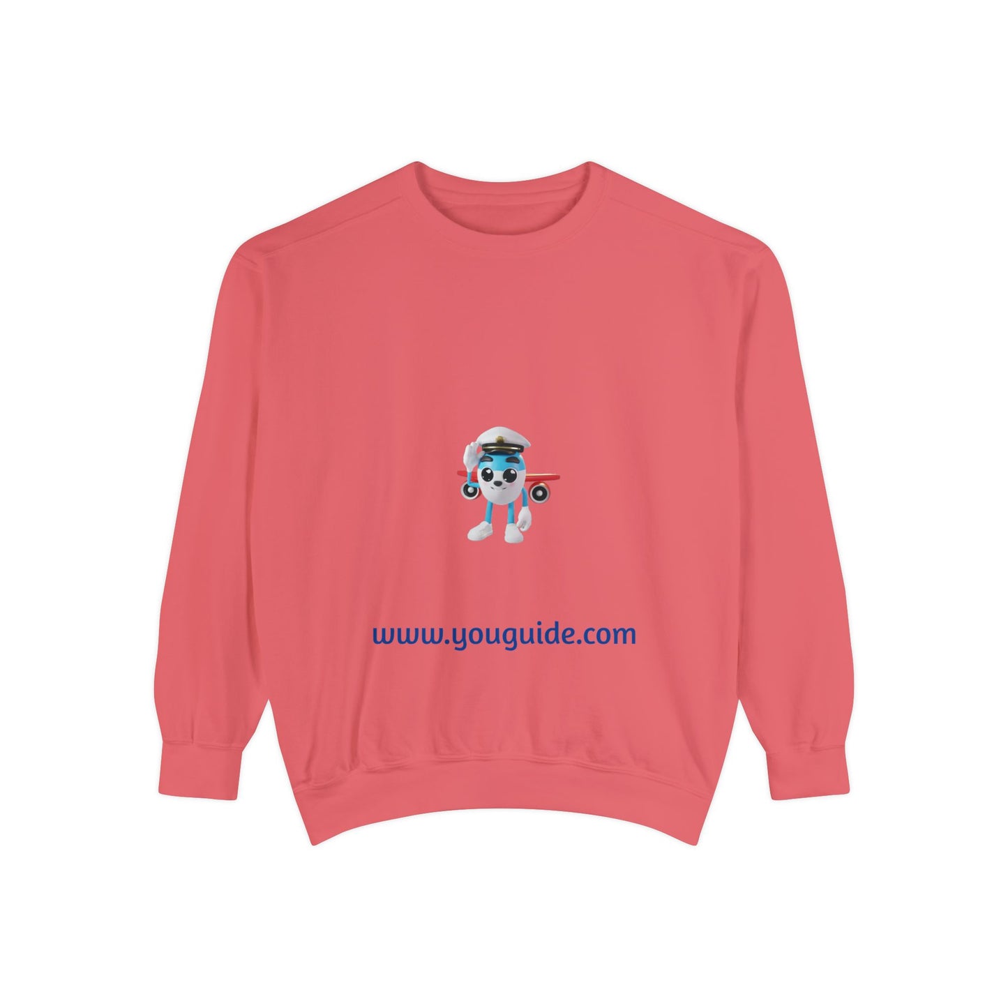 Unisex Garment-Dyed Sweatshirt by YouGuide Designs – Ultimate Casual Style