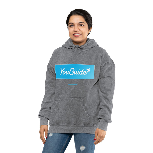 YouGuide Designs: Unisex Mineral Wash Hoodie – Effortless Style for All