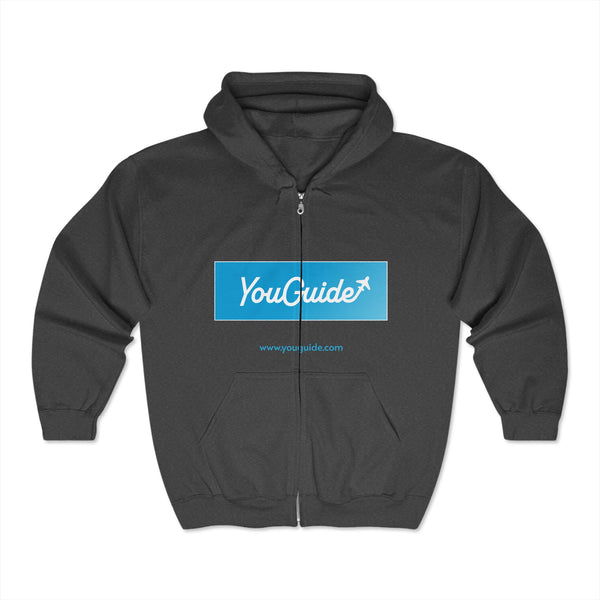 YouGuide Designs Unisex Heavy Blend™ Hoodie – Cozy Full Zip Sweatshirt for Everyone