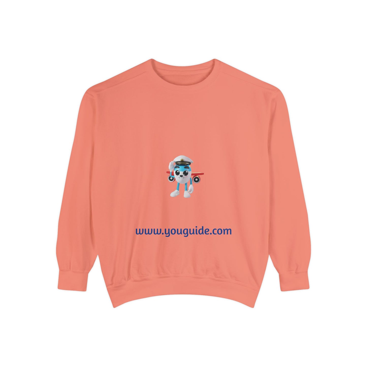 Unisex Garment-Dyed Sweatshirt by YouGuide Designs – Ultimate Casual Style