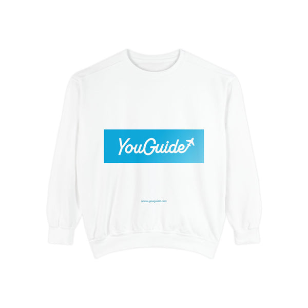 Unisex Garment-Dyed Sweatshirt by YouGuide Designs – Ultimate Casual Style