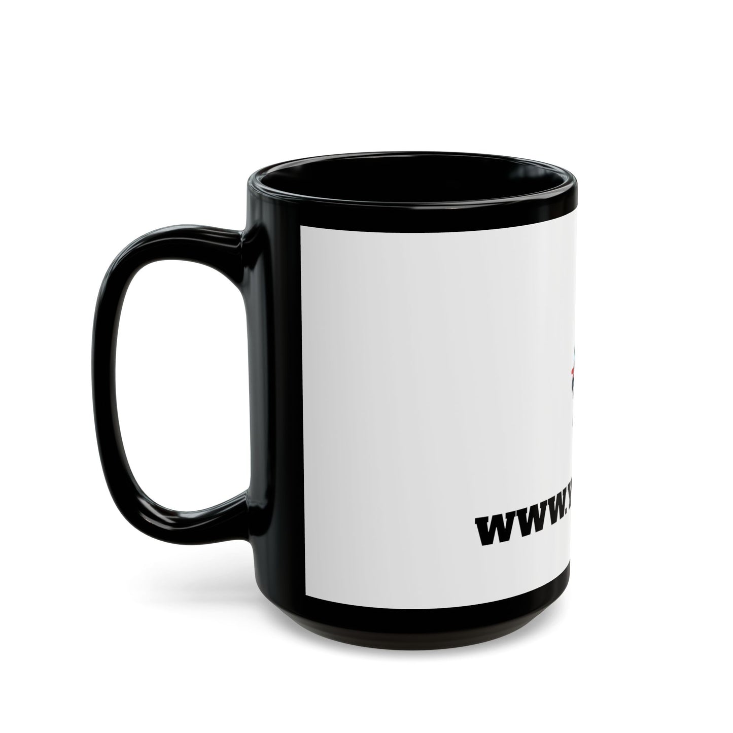 Yutra Designs Matte Black Mug - Elegant and Versatile (11oz, 15oz)