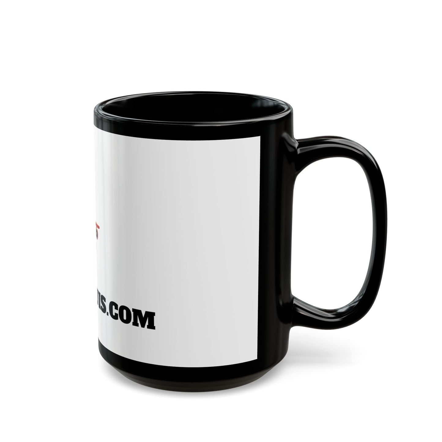 Yutra Designs Matte Black Mug - Elegant and Versatile (11oz, 15oz)