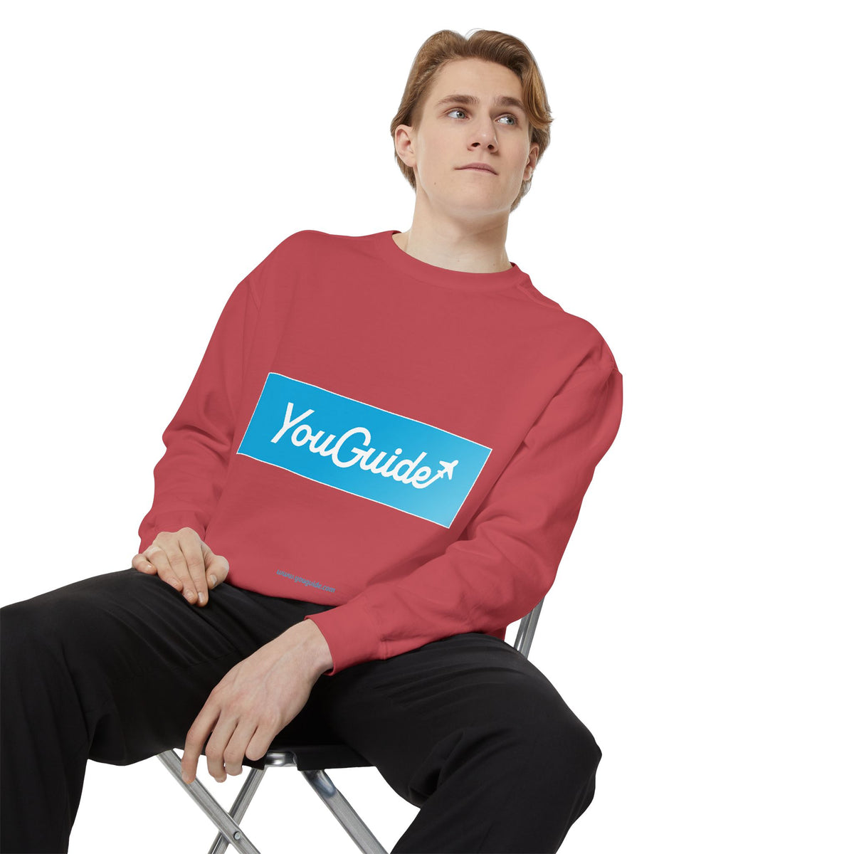 Unisex Garment-Dyed Sweatshirt by YouGuide Designs – Ultimate Casual Style