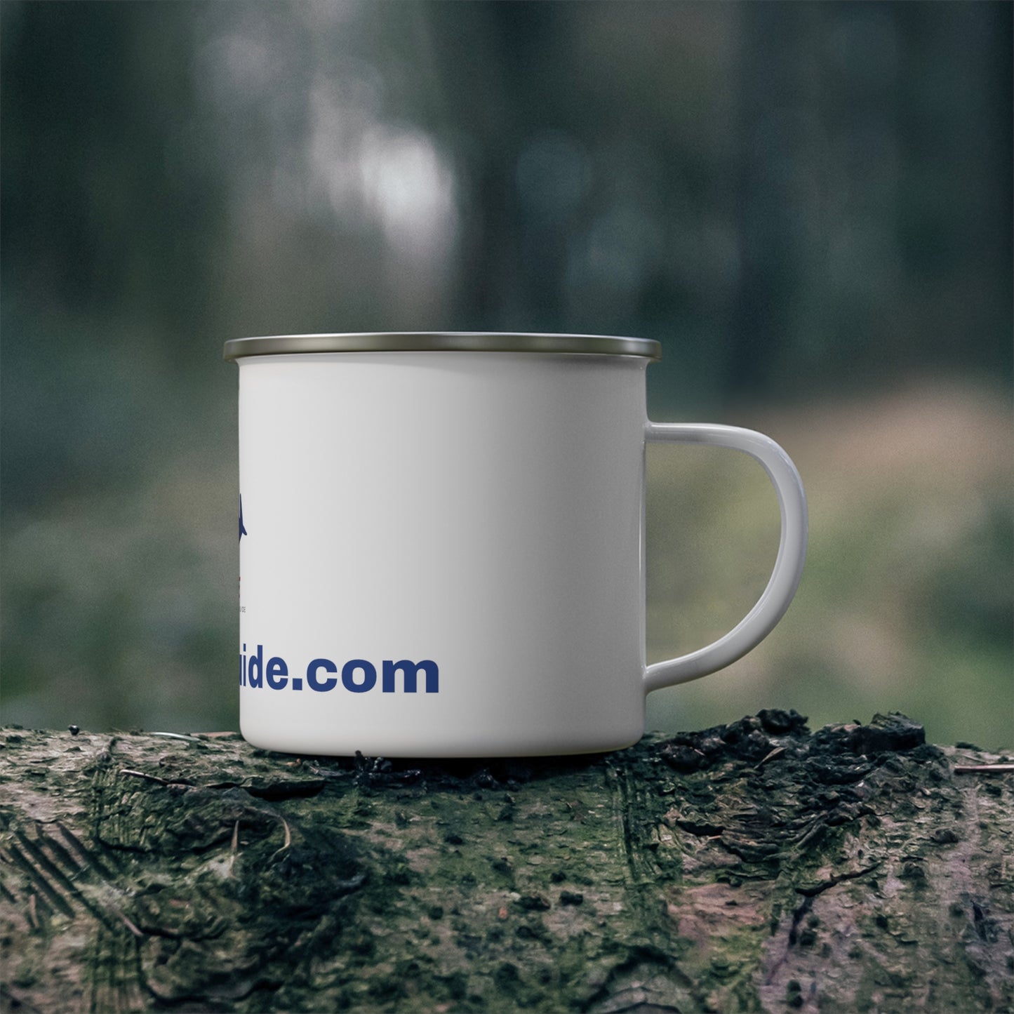 Classic Enamel Camping Mug by YouGuide Designs - Sturdy and Stylish for Any Adventure